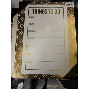 Oliver gal Louis Vuitton dry erase board glam decor office